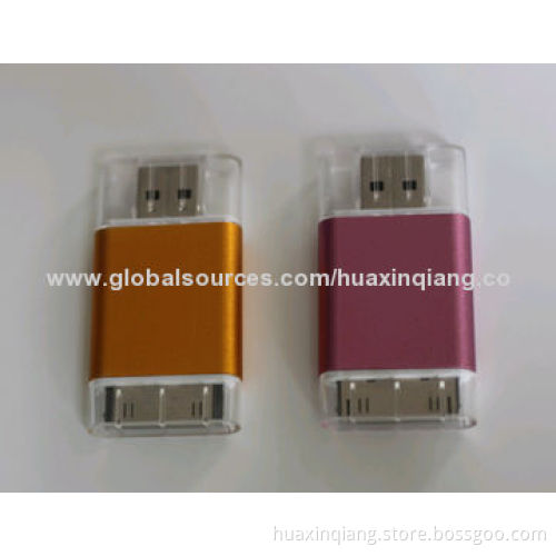 2014 Smartphone OTG USB Flash Drives, 8-16GB Capacity, 10 Years Data Retention with LED Indicator